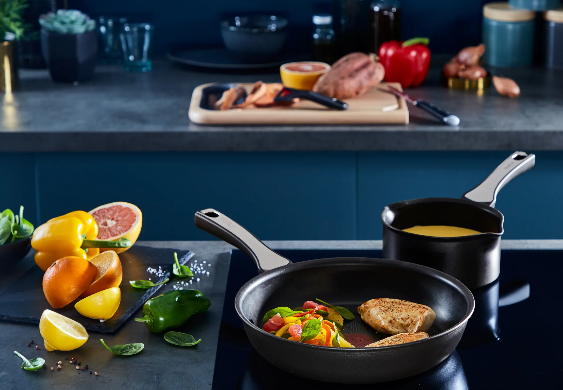 Unlimited ON stekpanneset, 3 delar Tefal