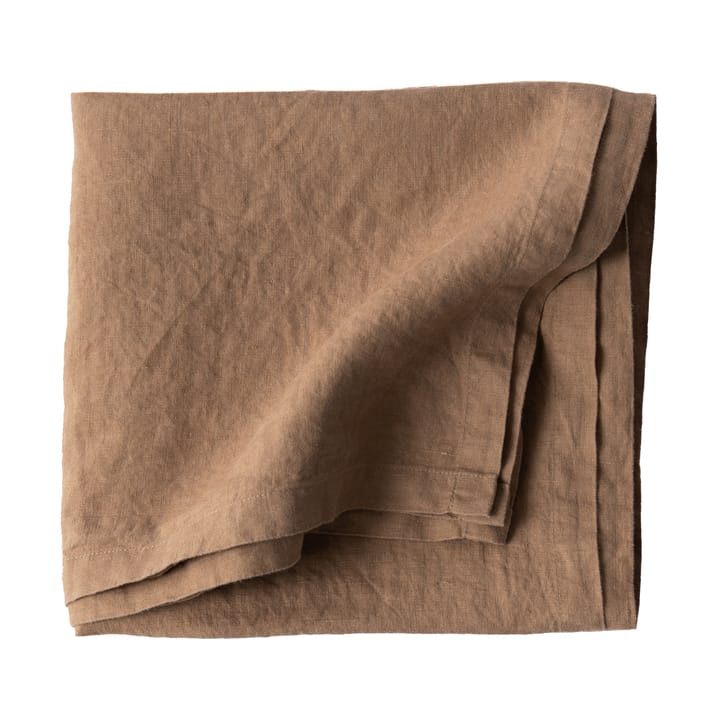Bordsduk linne 175x175 cm - Hazelnut - Tell Me More