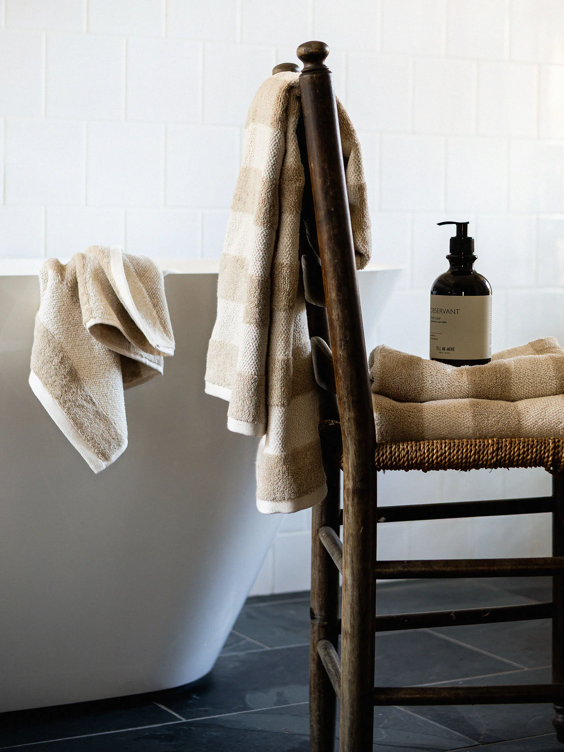 Cleo badlakan 70x140 cm, Beige Tell Me More