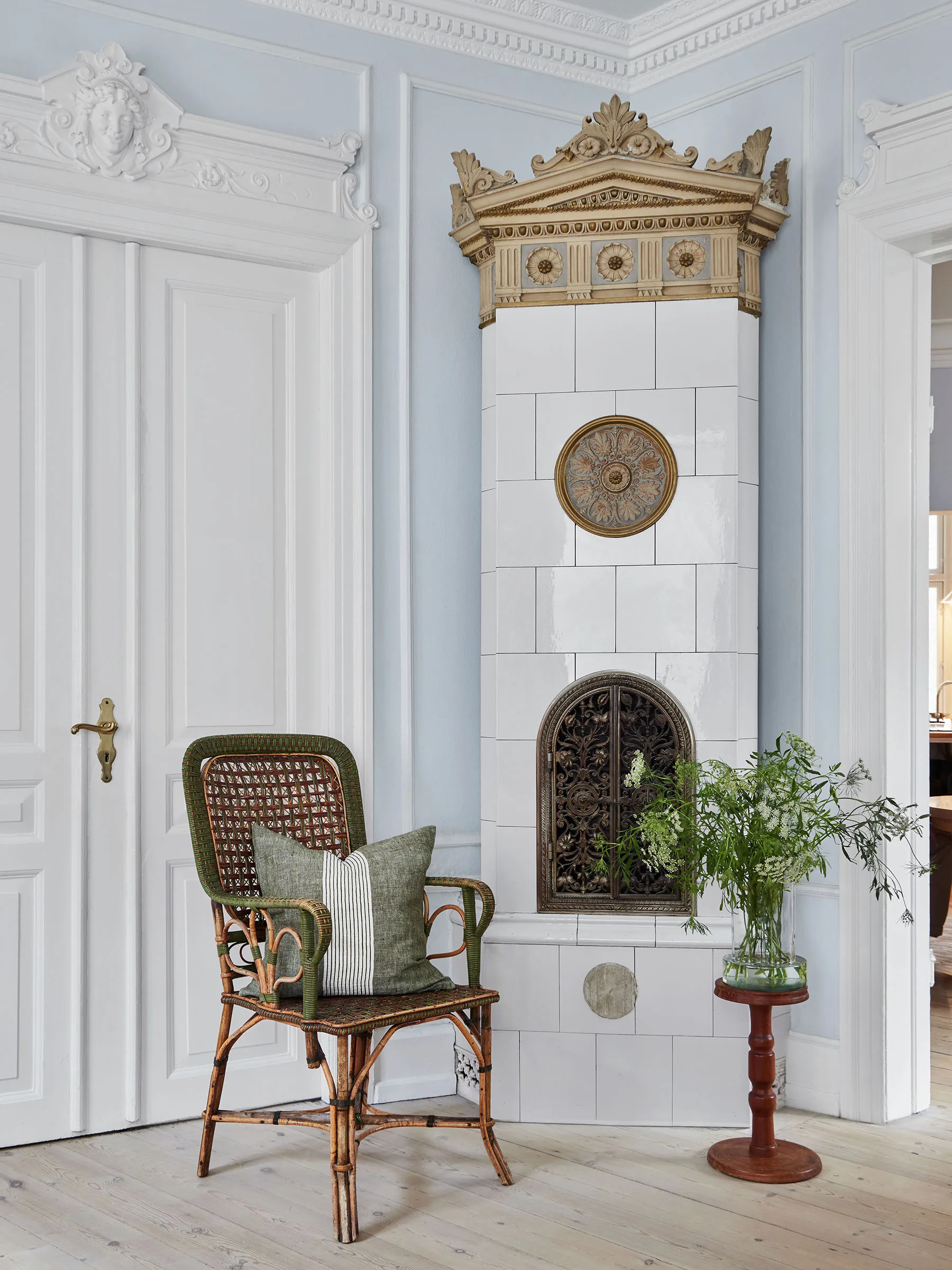 Colette kuddfodral, Green stripe, 50x50 cm Tell Me More