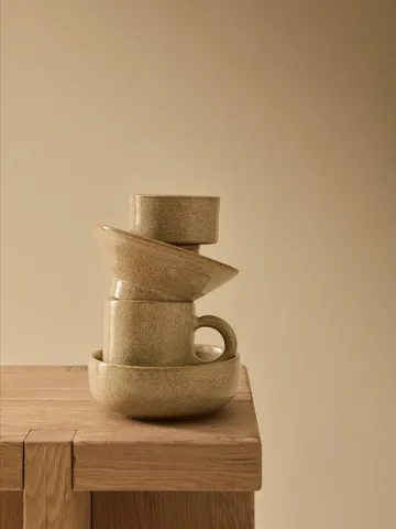 Elio skål på fot - Dark brown, Ø14,5x6 cm - Tell Me More