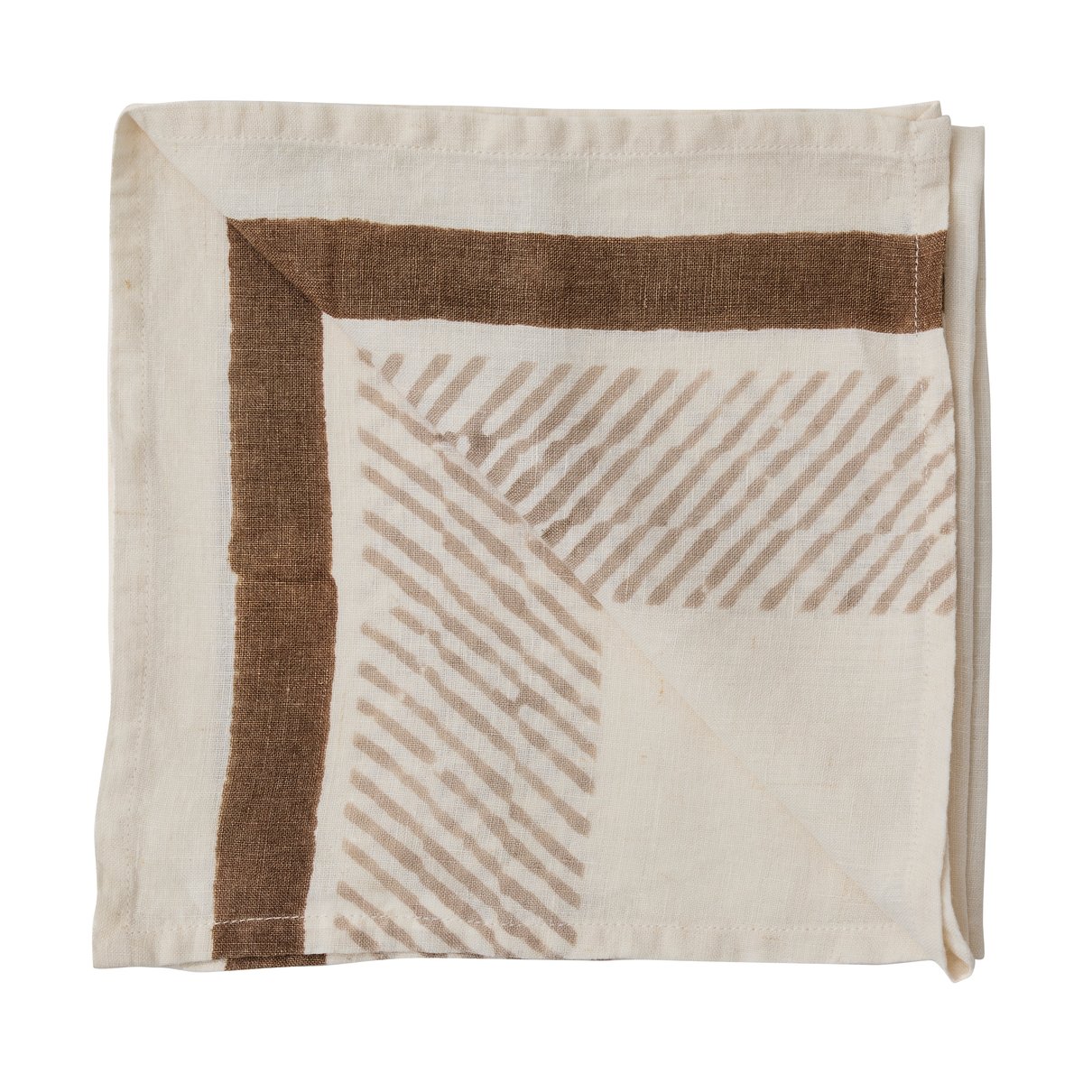 Tell Me More Ella servett 50x50 cm Brun | Skandinavisk Design | Tygservetter | Brun