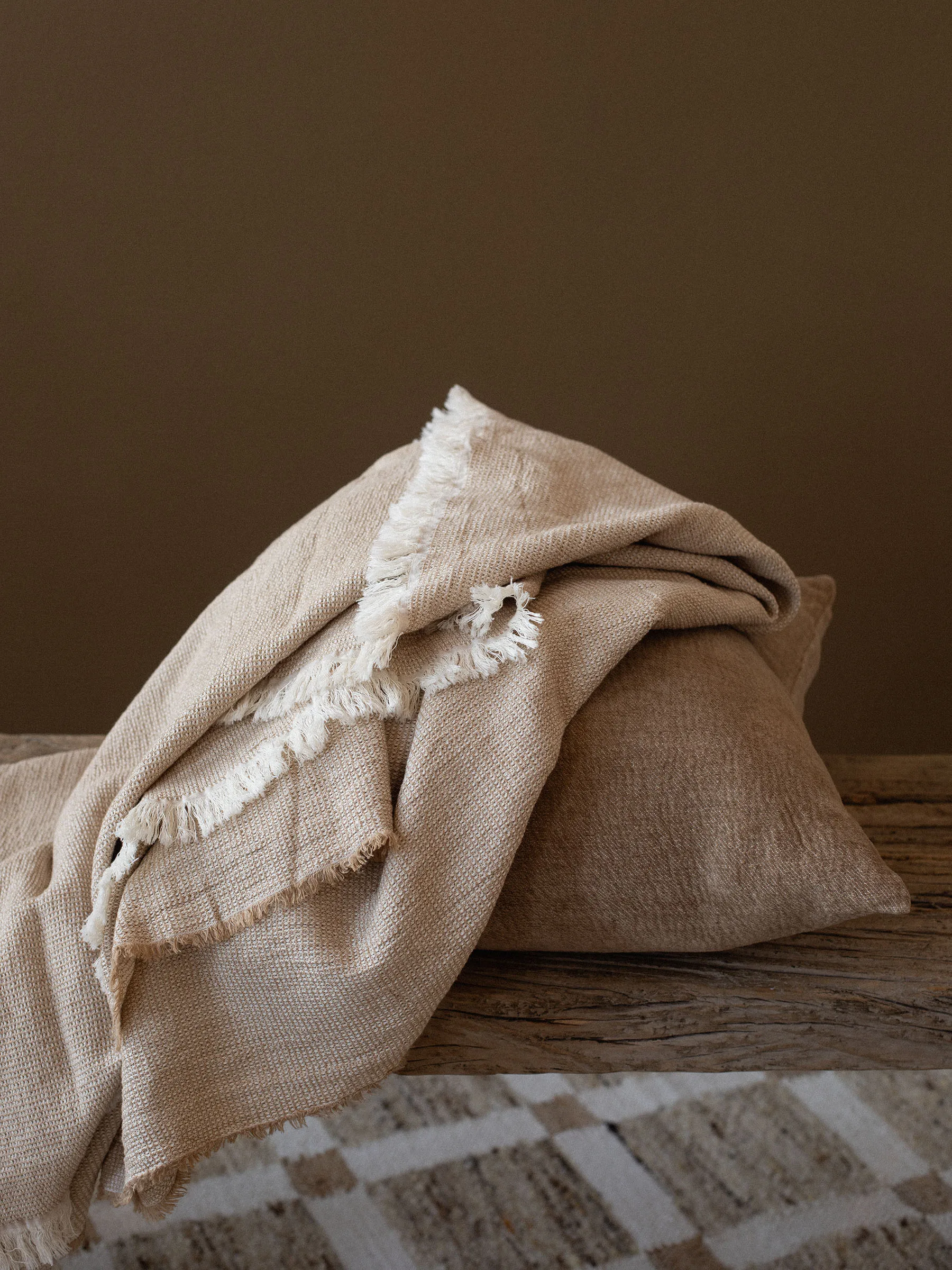 Florian pläd 135x200 cm, Beige Tell Me More