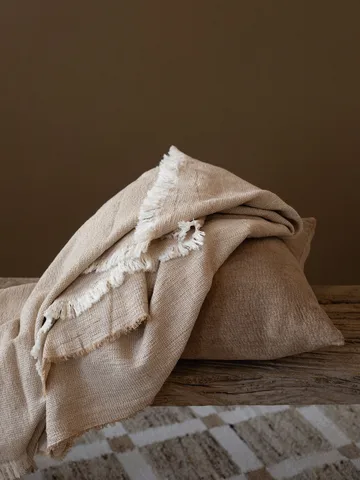 Florian pläd 135x200 cm - Beige - Tell Me More