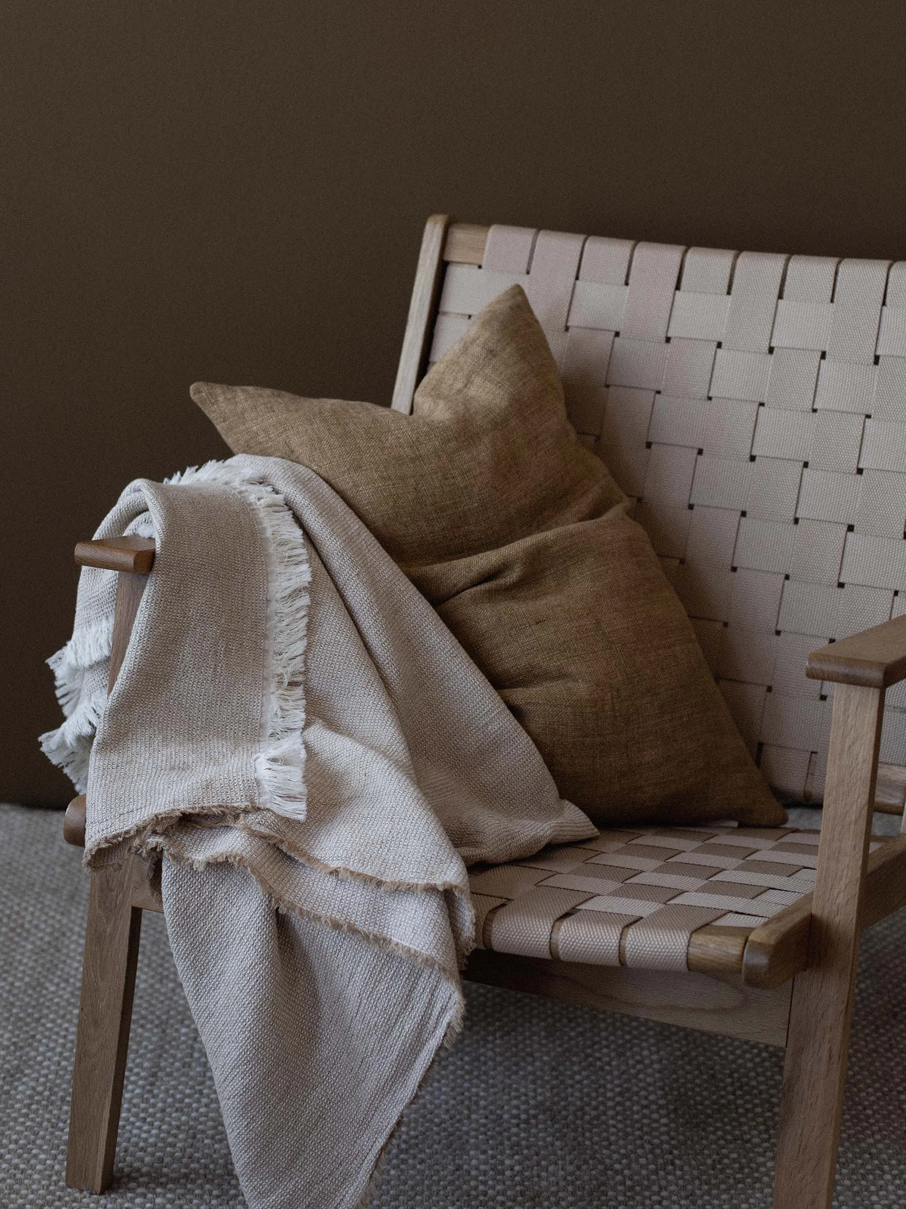 Florian pläd 135x200 cm, Beige Tell Me More