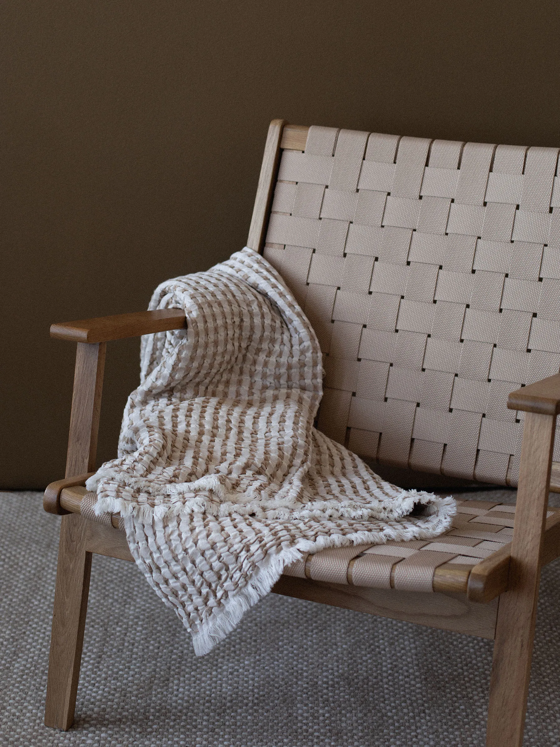 Gilbert pläd 140x200 cm, Beige Tell Me More