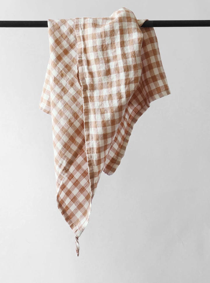 Gingham rutig kökshandduk 70x50 cm, Biscuit Tell Me More