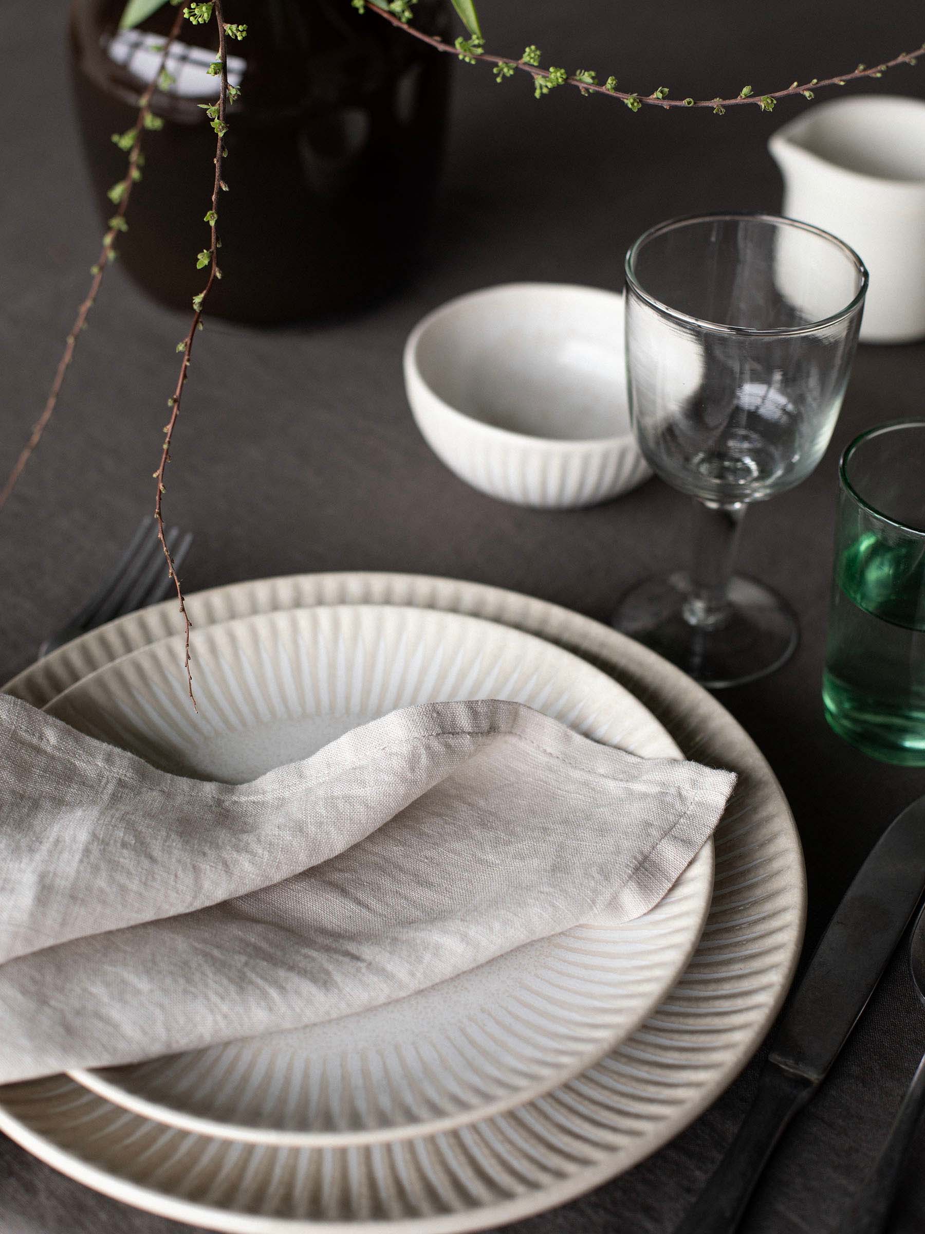 Granada tallrik Ø22 cm, Cremevit-beige Tell Me More