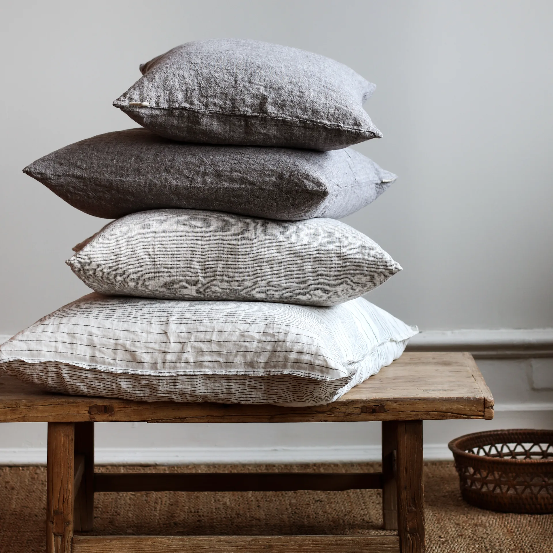 Julian kuddfodral 50x50 cm, Grå-melerad Tell Me More