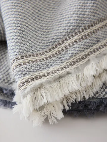 Leonie pläd - Blue, 135x200 cm - Tell Me More