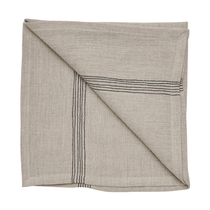 Livia linneservett 45x45 cm - Beige - Tell Me More