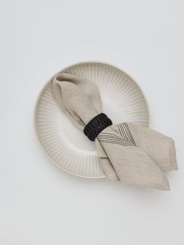 Livia linneservett 45x45 cm - Beige - Tell Me More