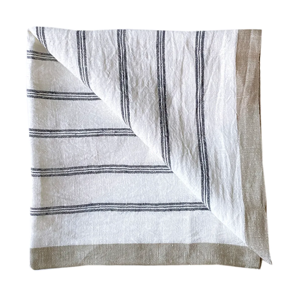Tell Me More Maya linneservett 50x50 cm Navy Stripe