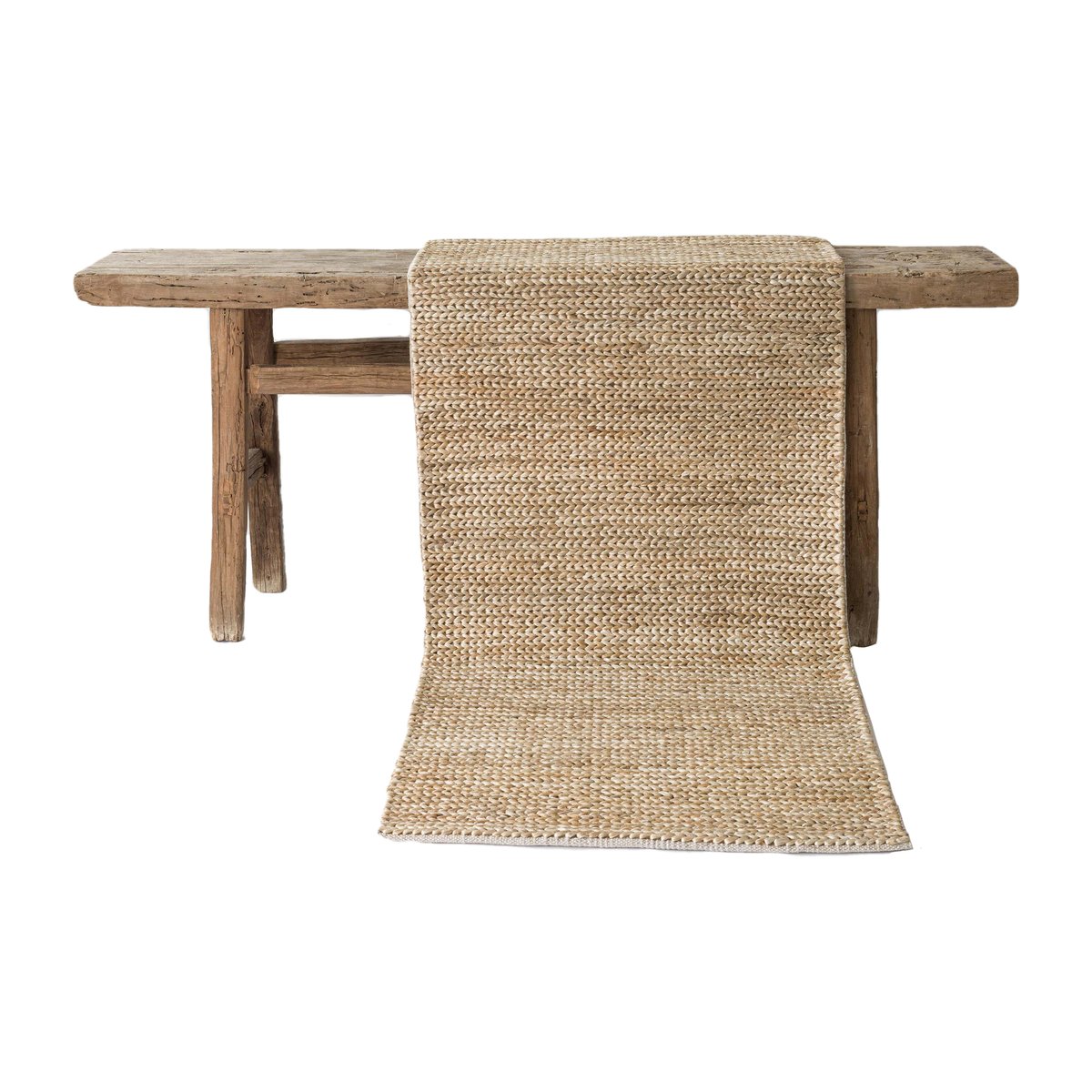 Tell Me More Mid knot hampamatta 80x200 cm Nature | Skandinavisk Design | Jutemattor | Beige