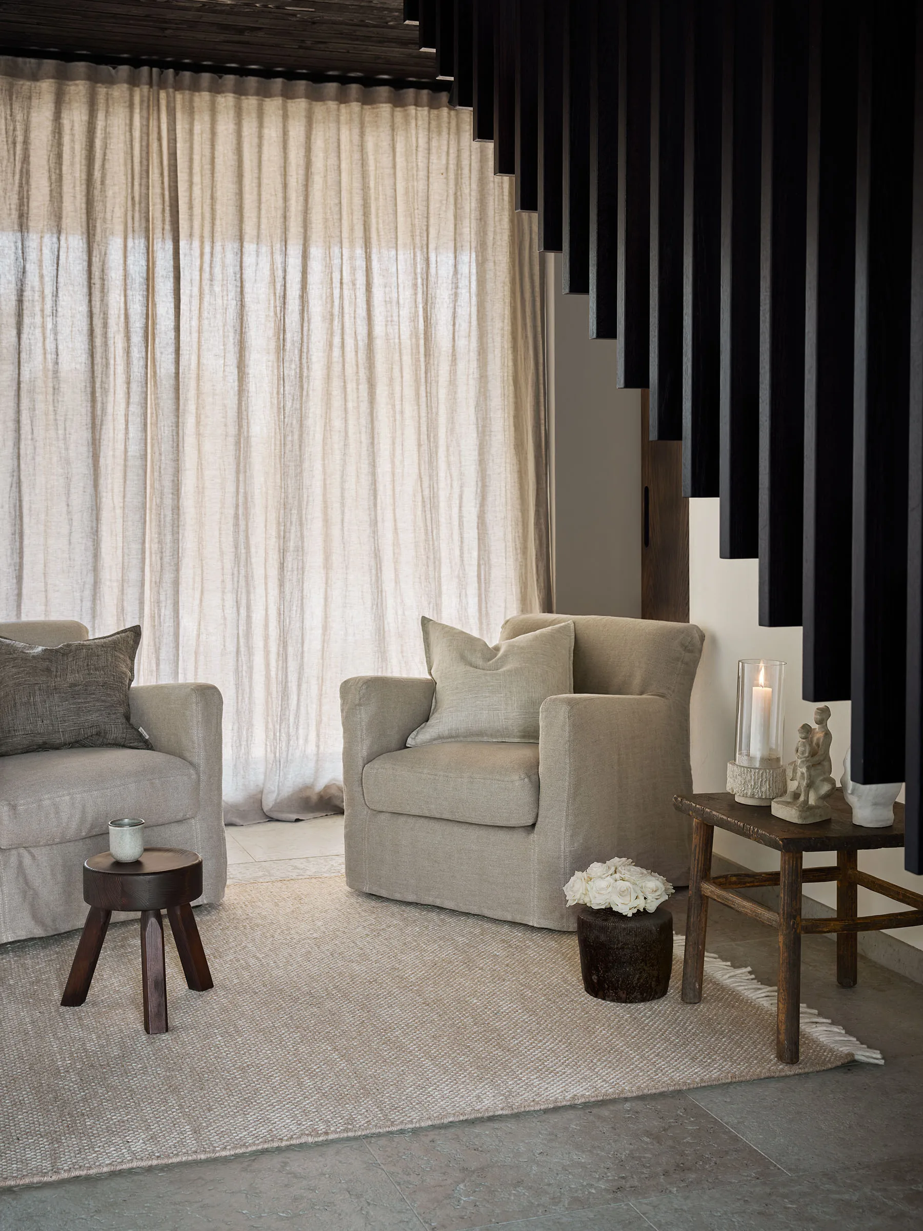 Nelson ullmatta, Beige-Offwhite, 200x300 cm Tell Me More