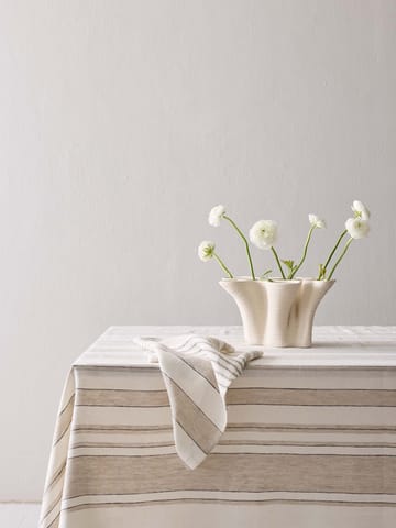 Noah bordsduk - Beige stripe, 145x270 cm - Tell Me More