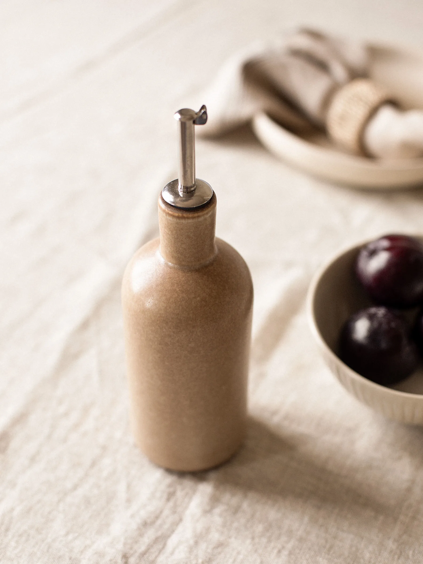 Palermo flaska för olja- & vinäger, Beige, small 50 cl Tell Me More