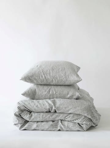 Påslakan linne 220x240 cm - Grey/white - Tell Me More