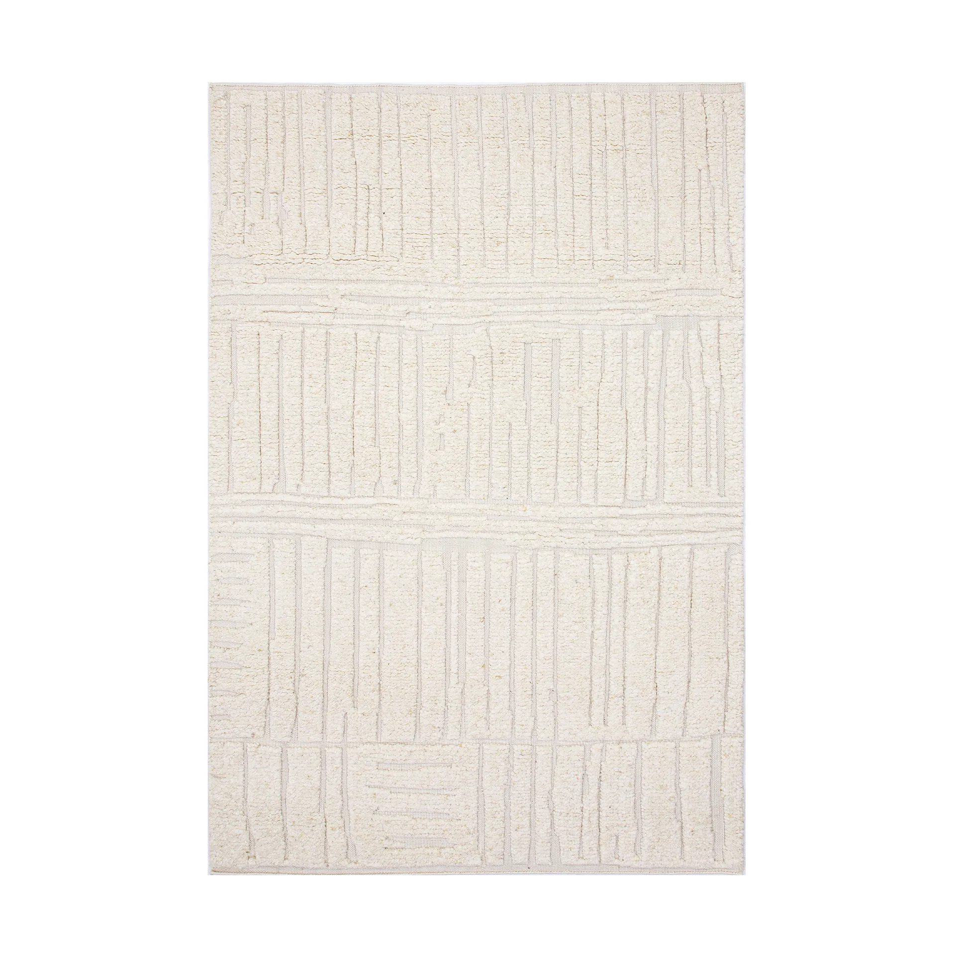 Sandnes ullmatta, White, 170x240 cm Tell Me More