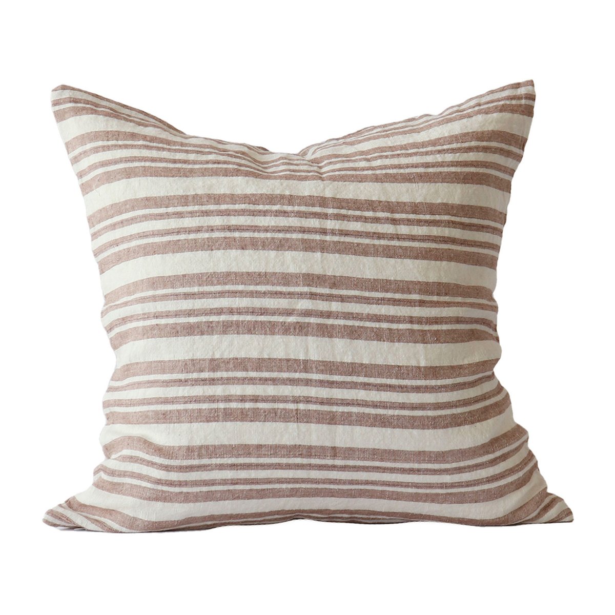 Tell Me More Siena kuddfodral linne 60x60 cm Terra | Skandinavisk Design | Kuddfodral | Brun
