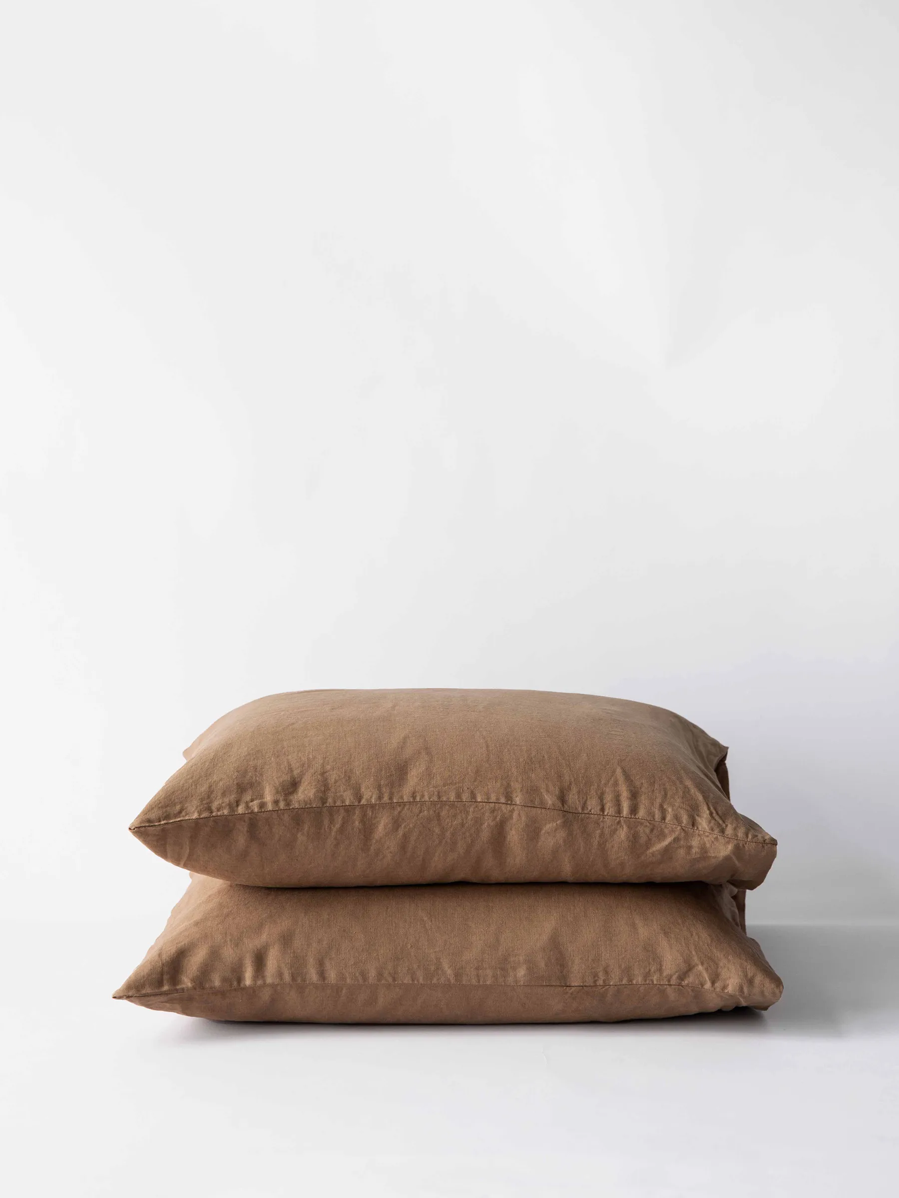 Stonewashed linen örngott 50x60 cm 2-pack, Hazelnut Tell Me More
