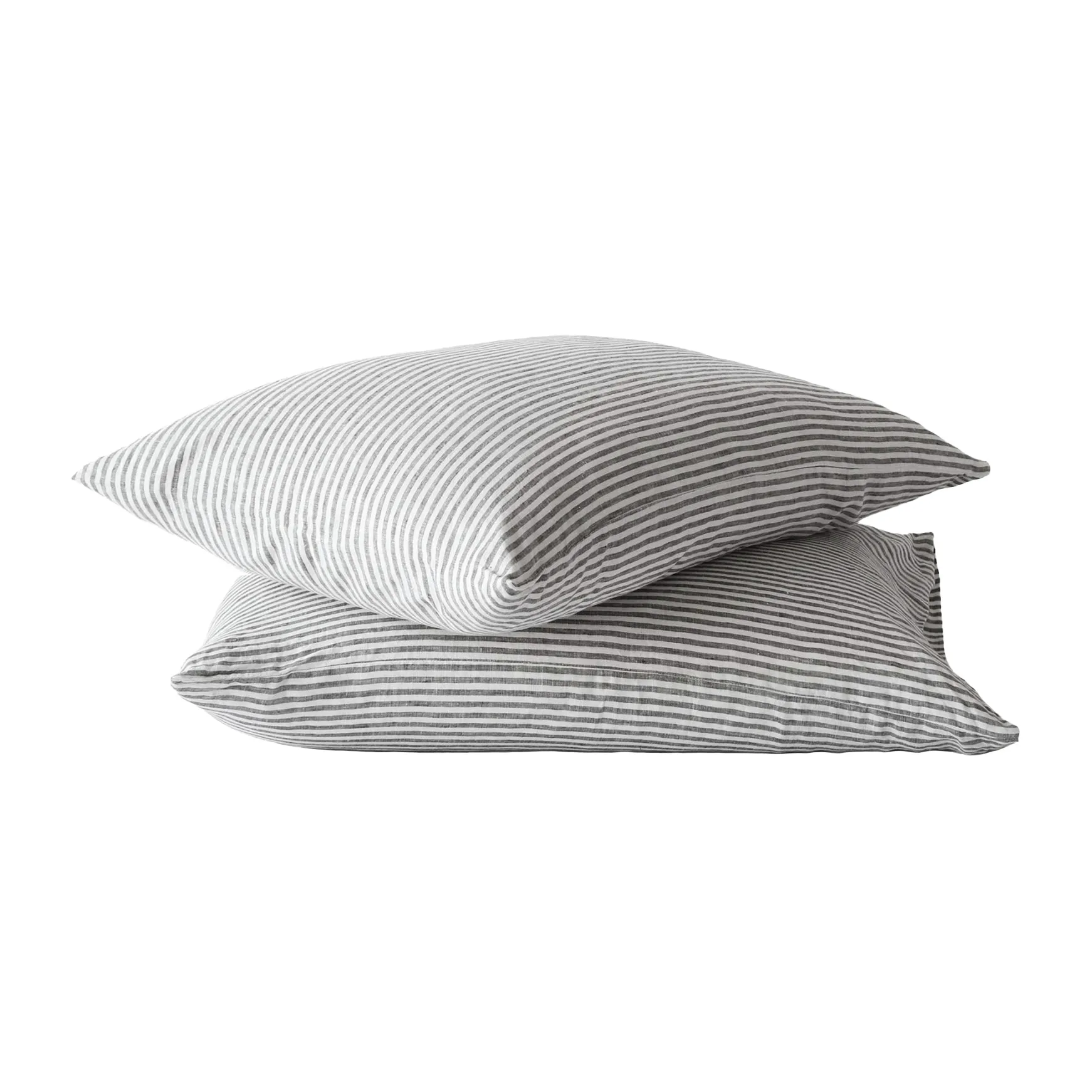 Stonewashed linen örngott 50x70 cm 2-pack, Grey-white Tell Me More