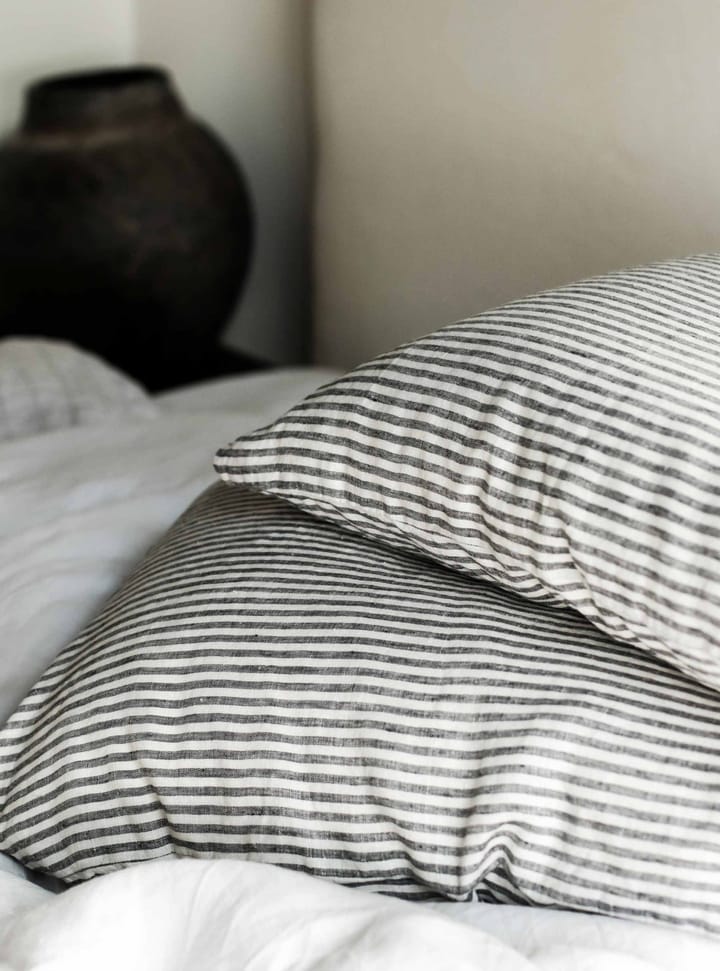 Stonewashed linen örngott 50x70 cm 2-pack, Grey-white Tell Me More