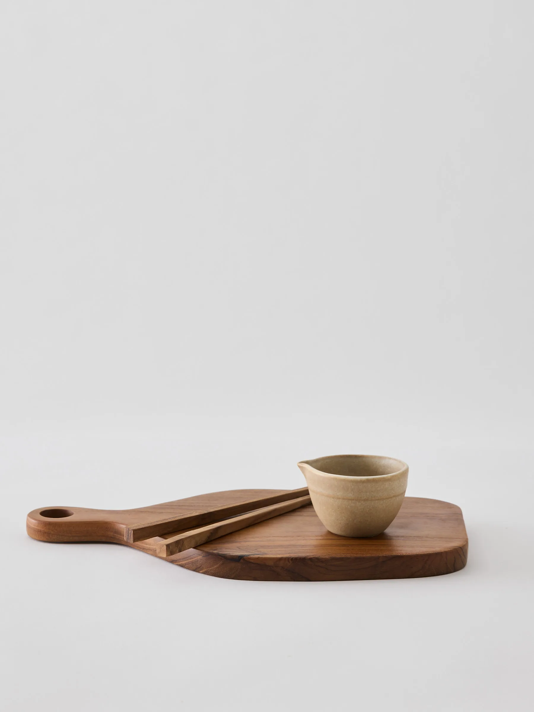 Teak ätpinnar 1 set, Brun Tell Me More