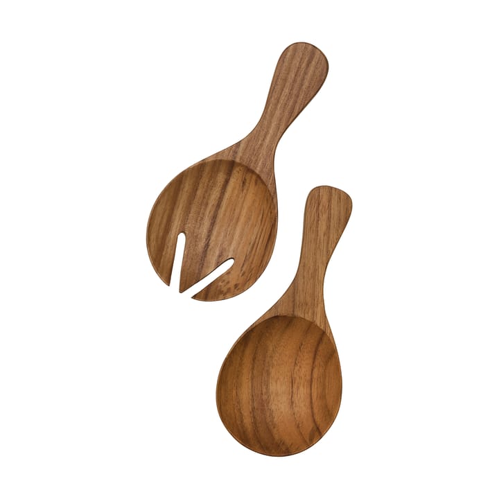 Teak salladsbestick small 2 delar - Brun - Tell Me More