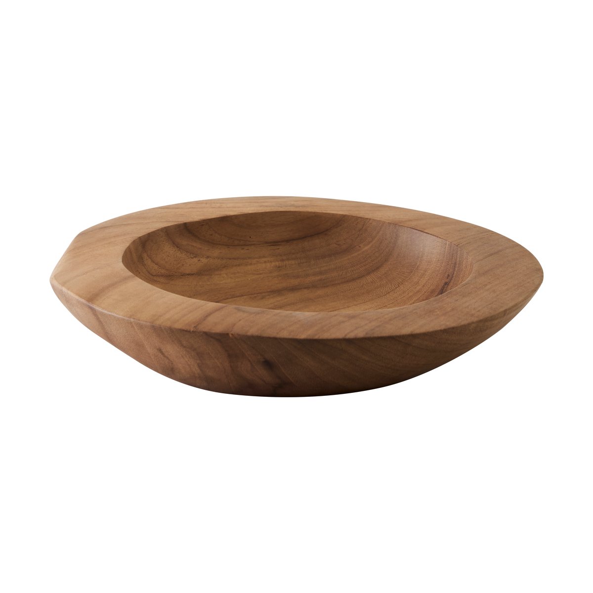 Tell Me More Teak serveringsskål Small 25 cm | Skandinavisk Design | Serveringsfat & Uppläggningsfat | Brun