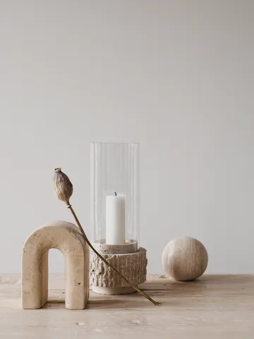 Travertine bokstöd - 15 cm - Tell Me More