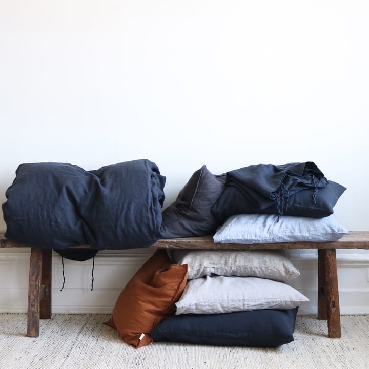 Washed linen kuddfodral 50x50 cm, Amber (brun) Tell Me More