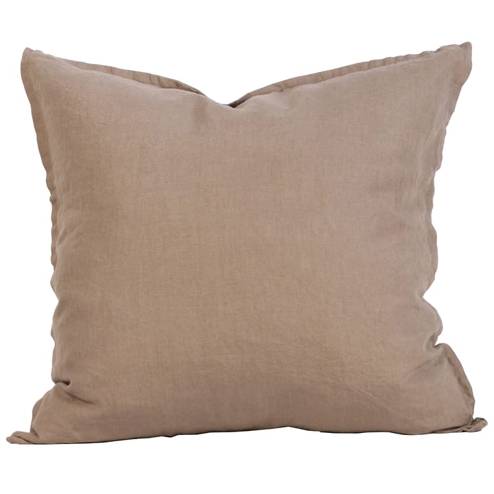 Washed linen kuddfodral 50x50 cm - Chestnut (beige) - Tell Me More