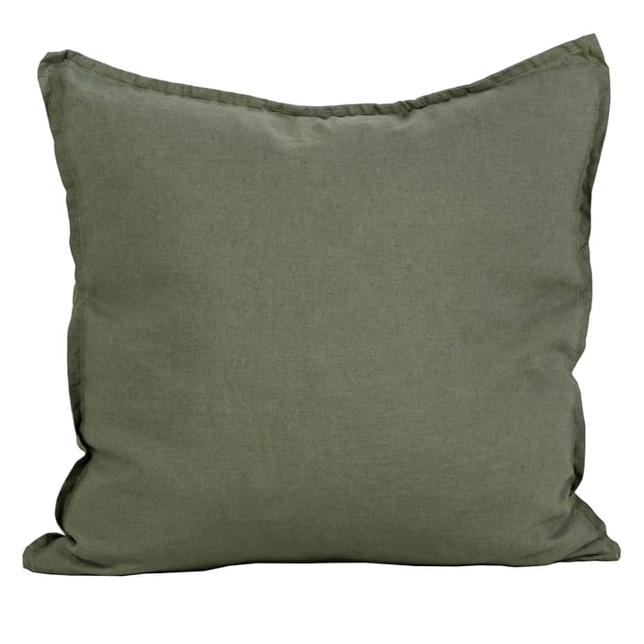Washed linen kuddfodral 50x50 cm - Khaki (grön) - Tell Me More