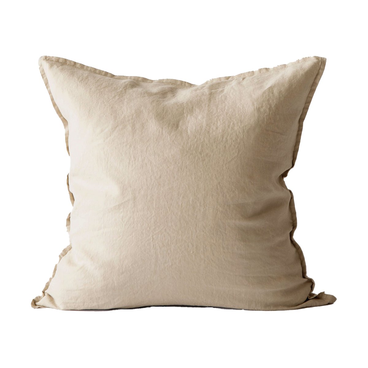Tell Me More Washed linen kuddfodral 50x50 cm Sand | Skandinavisk Design | Kuddfodral | Beige