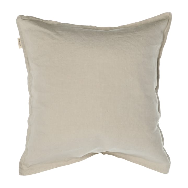 Washed linen kuddfodral 50x50 cm - varmgrå - Tell Me More