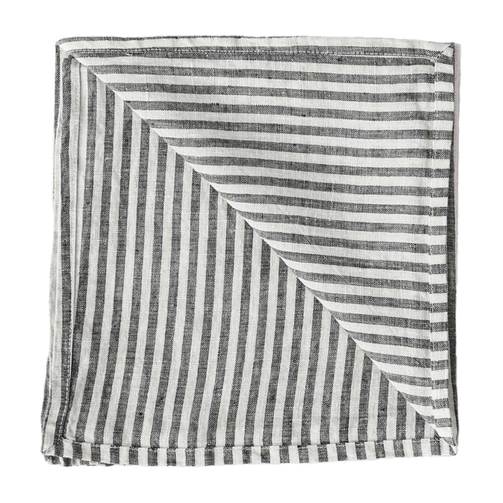 Washed linen tygservett 45x45 cm - Grey-white - Tell Me More