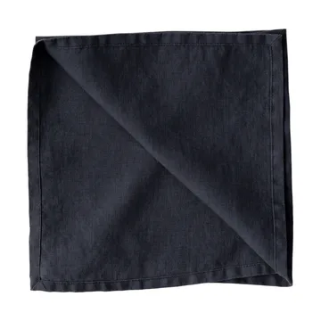 Washed linen tygservett 45x45 cm - Night blue - Tell Me More