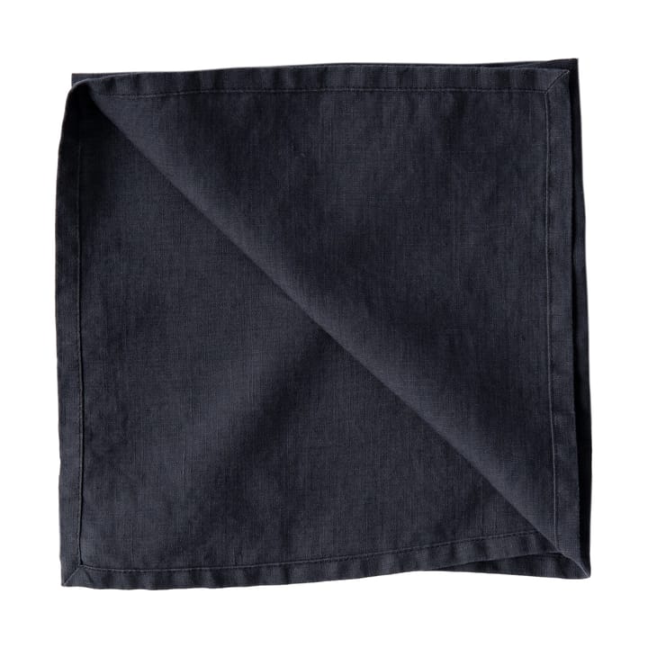 Washed linen tygservett 45x45 cm - Night blue - Tell Me More