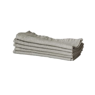 Washed linen tygservett 45x45 cm - varmgrå (grey) - Tell Me More