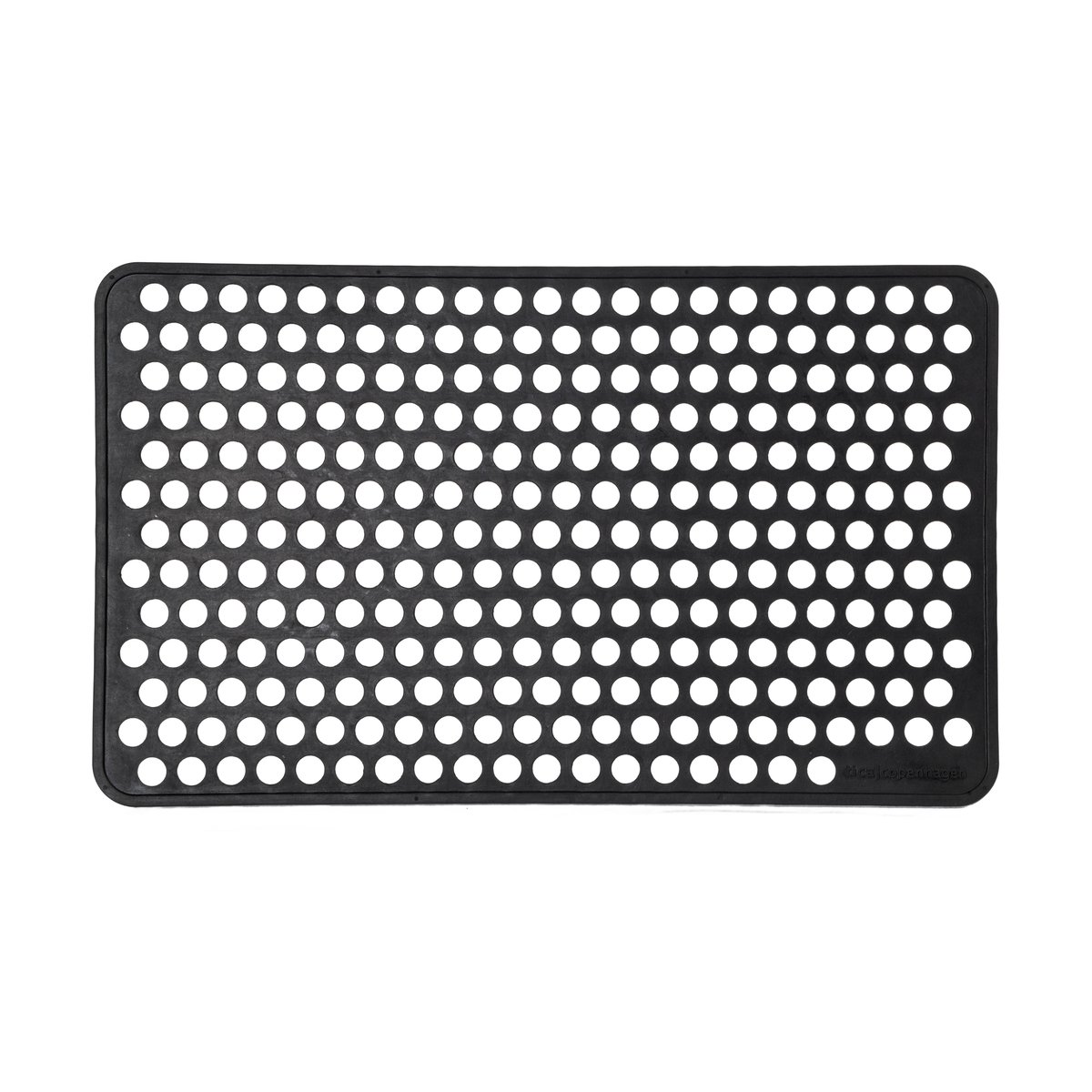 tica copenhagen Dot dörrmatta gummi 45x75 cm | Skandinavisk Design | Dörrmattor | Svart