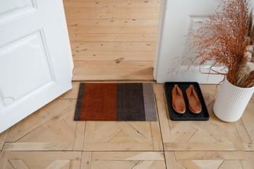 Stripes by tica, horisontell, dörrmatta - Brown-terrakotta, 40x60 cm - tica copenhagen