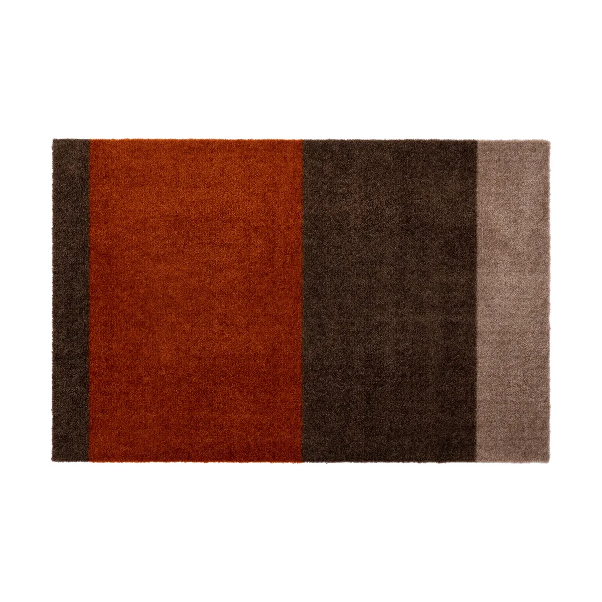 tica copenhagen Stripes by tica, horisontell, dörrmatta Brown-terrakotta, 60x90 cm