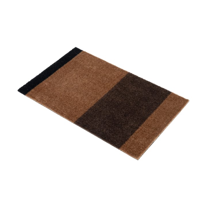Stripes by tica, horisontell, dörrmatta, Cognac-dark brown-black, 40x60 cm tica copenhagen