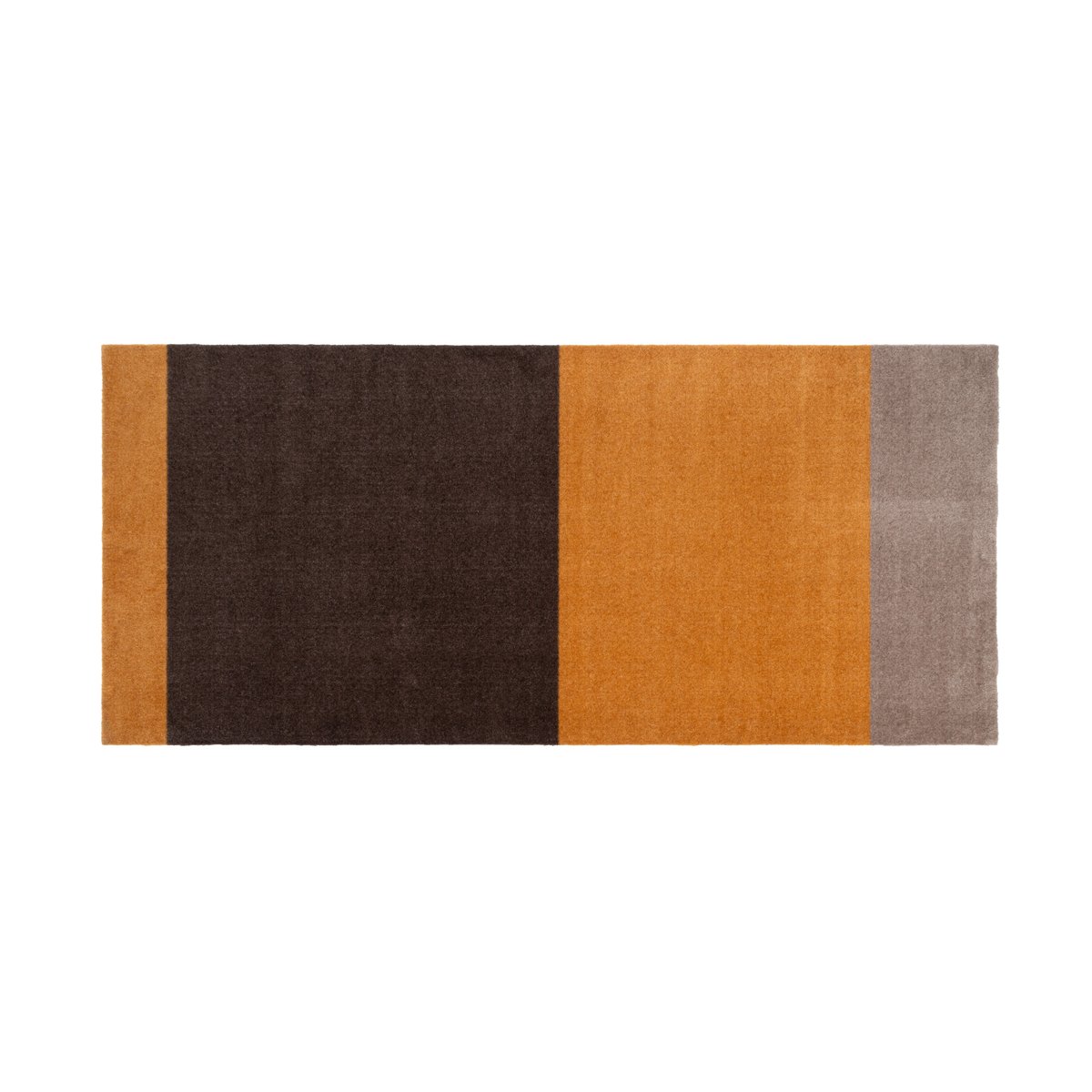 tica copenhagen Stripes by tica, horisontell, gångmatta Dijon-brown-sand, 90x200 cm
