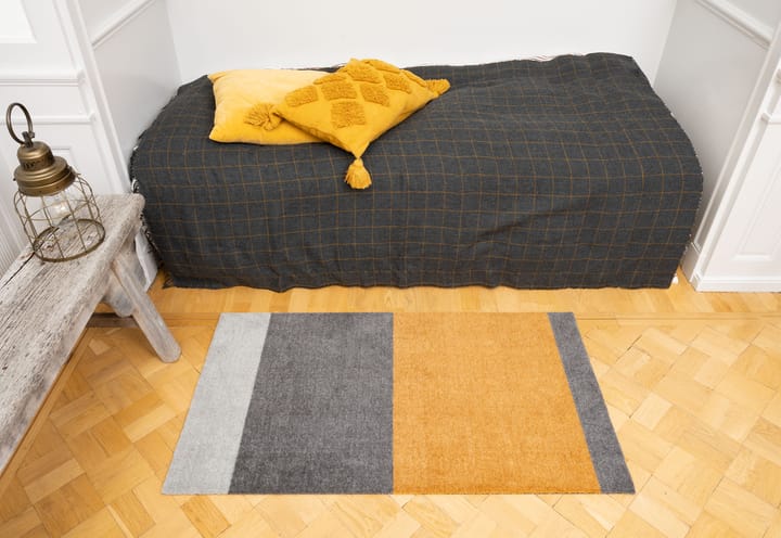 Stripes by tica, horisontell, gångmatta - grey-grey-dijon, 67x120 cm - tica copenhagen