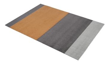 Stripes by tica, horisontell, gångmatta - grey-grey-dijon, 90x130 cm - tica copenhagen