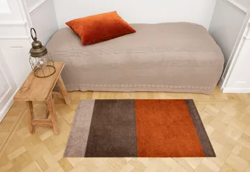 Stripes dörrmatta - Brown-terrakotta, 60x90 cm - tica copenhagen