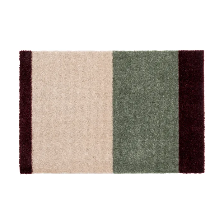Stripes dörrmatta - Green-ivory-bordeaux, 40x60 cm - tica copenhagen