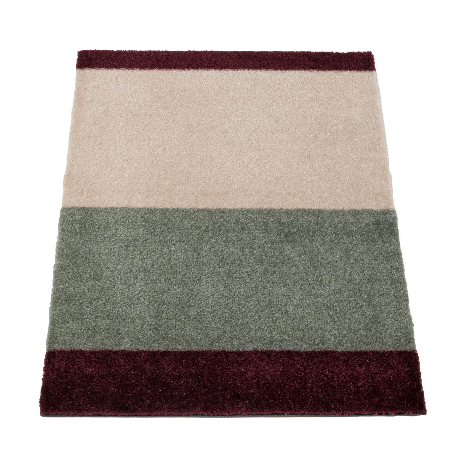 Stripes dörrmatta, Green-ivory-bordeaux, 40x60 cm tica copenhagen